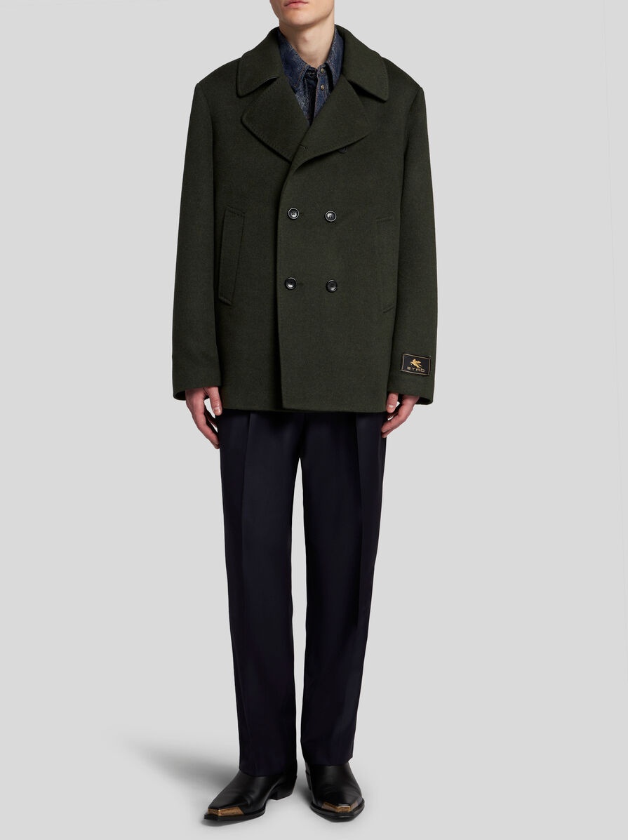 WOOL AND CASHMERE PEACOAT - 4