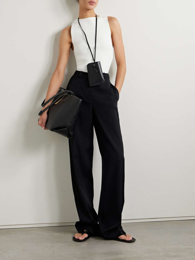 Another Tomorrow + NET SUSTAIN crepe straight-leg pants outlook