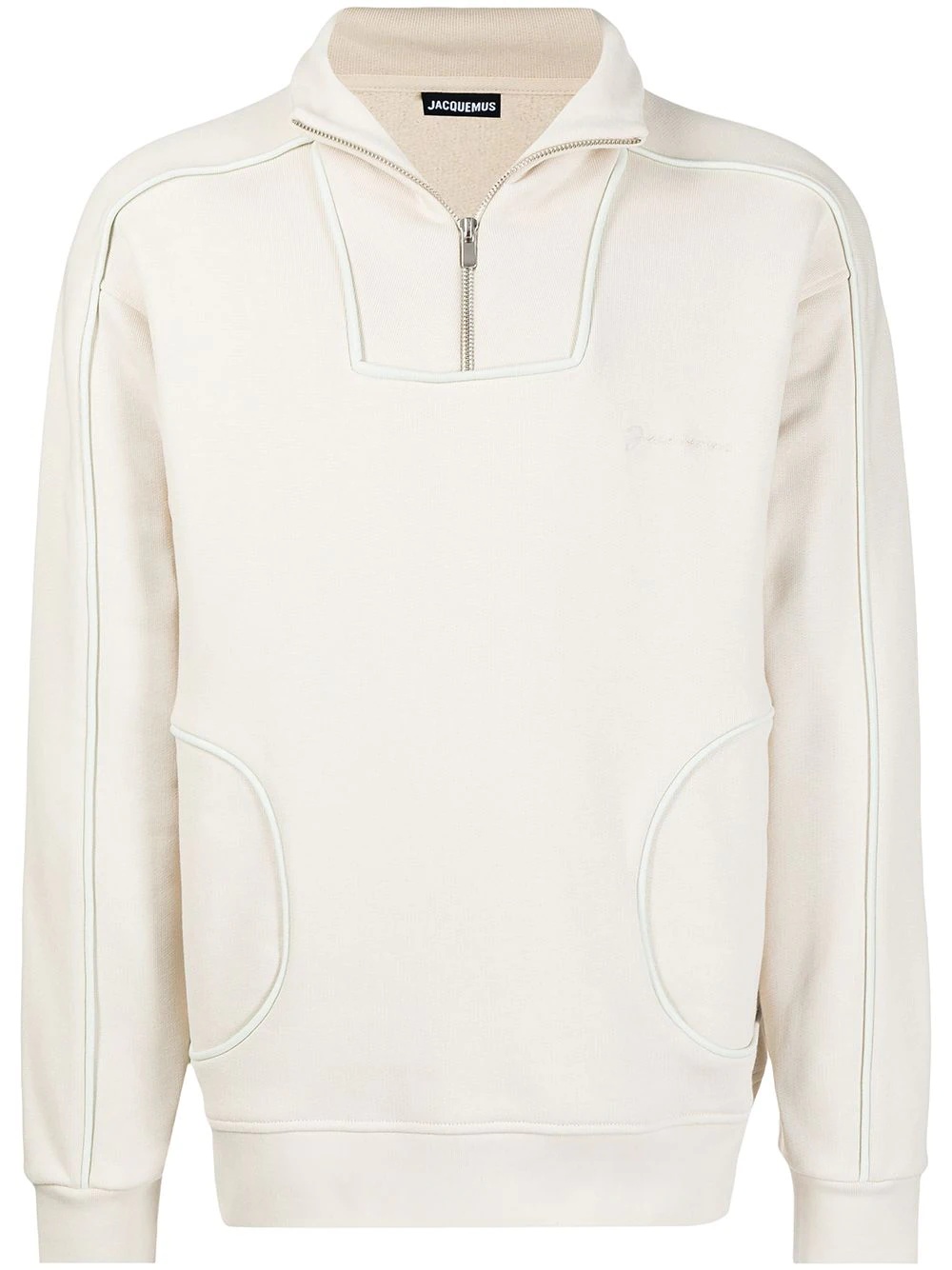 half-zip long-sleeve sweatshirt - 1