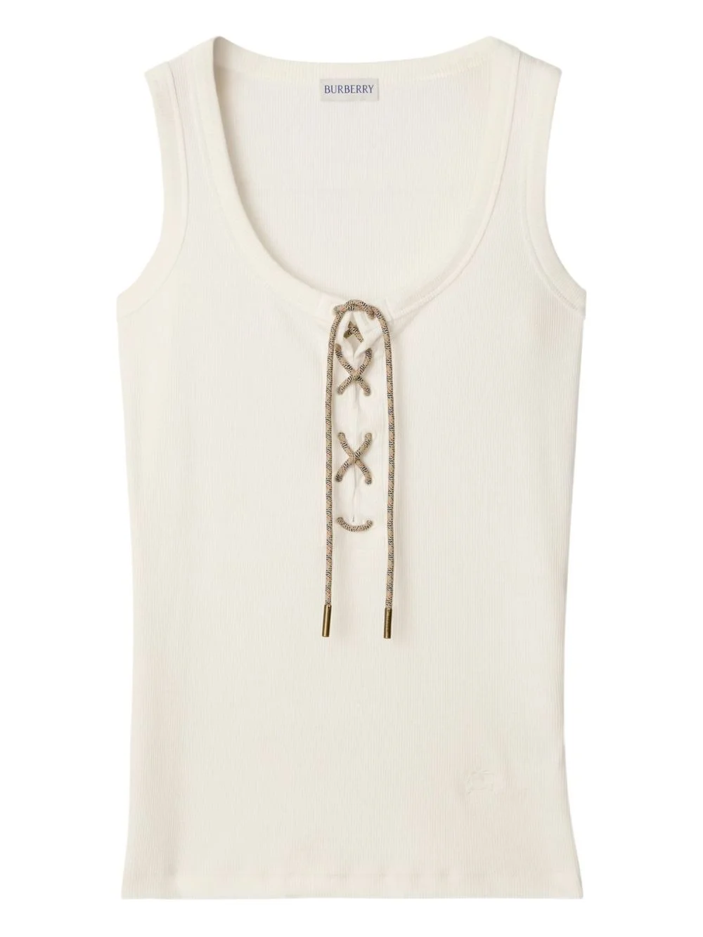 adjustable-drawcord tank top - 1