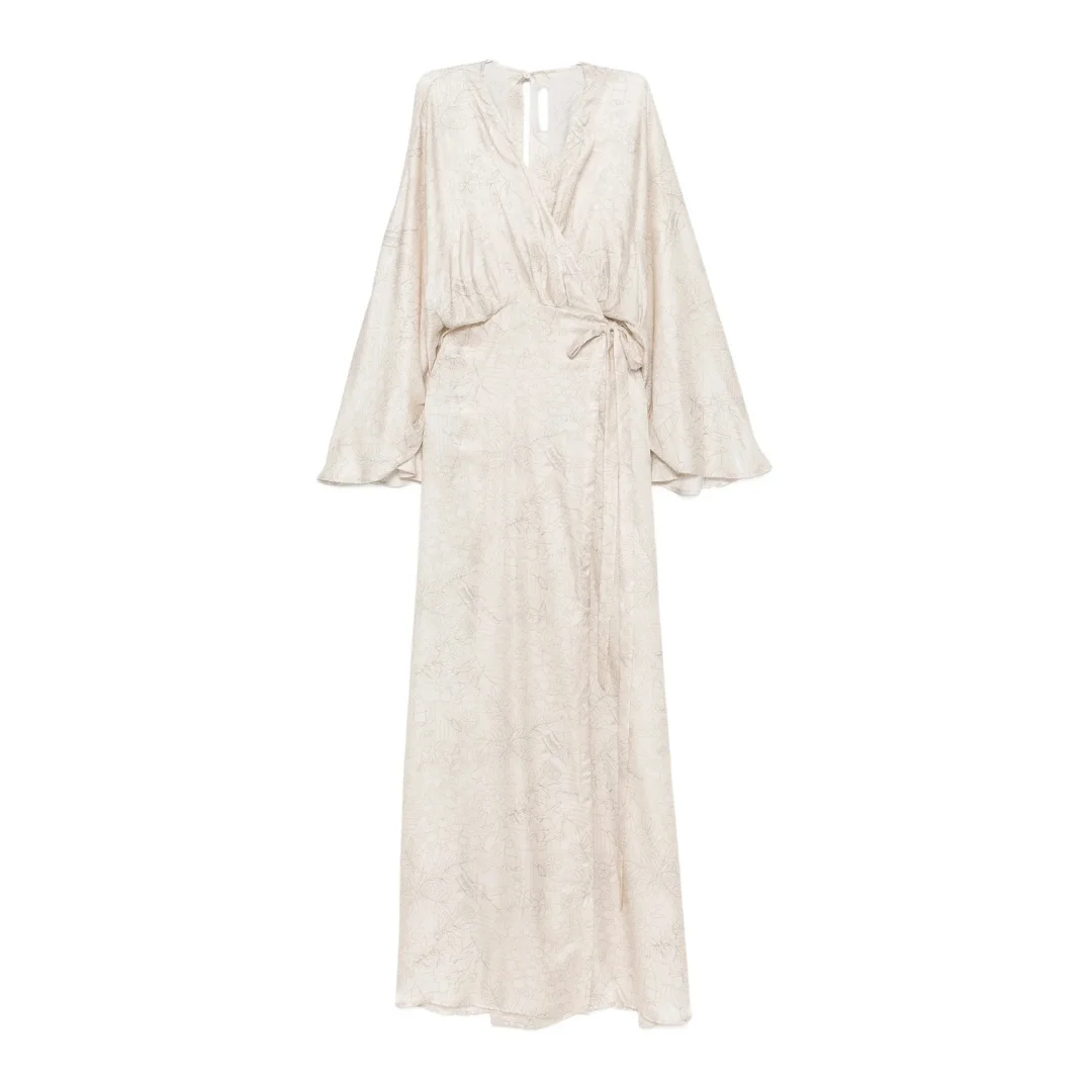 Kimono Maxi Wrapped Dress - 1