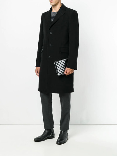 Comme Des Garçons check calf leather clutch bag outlook