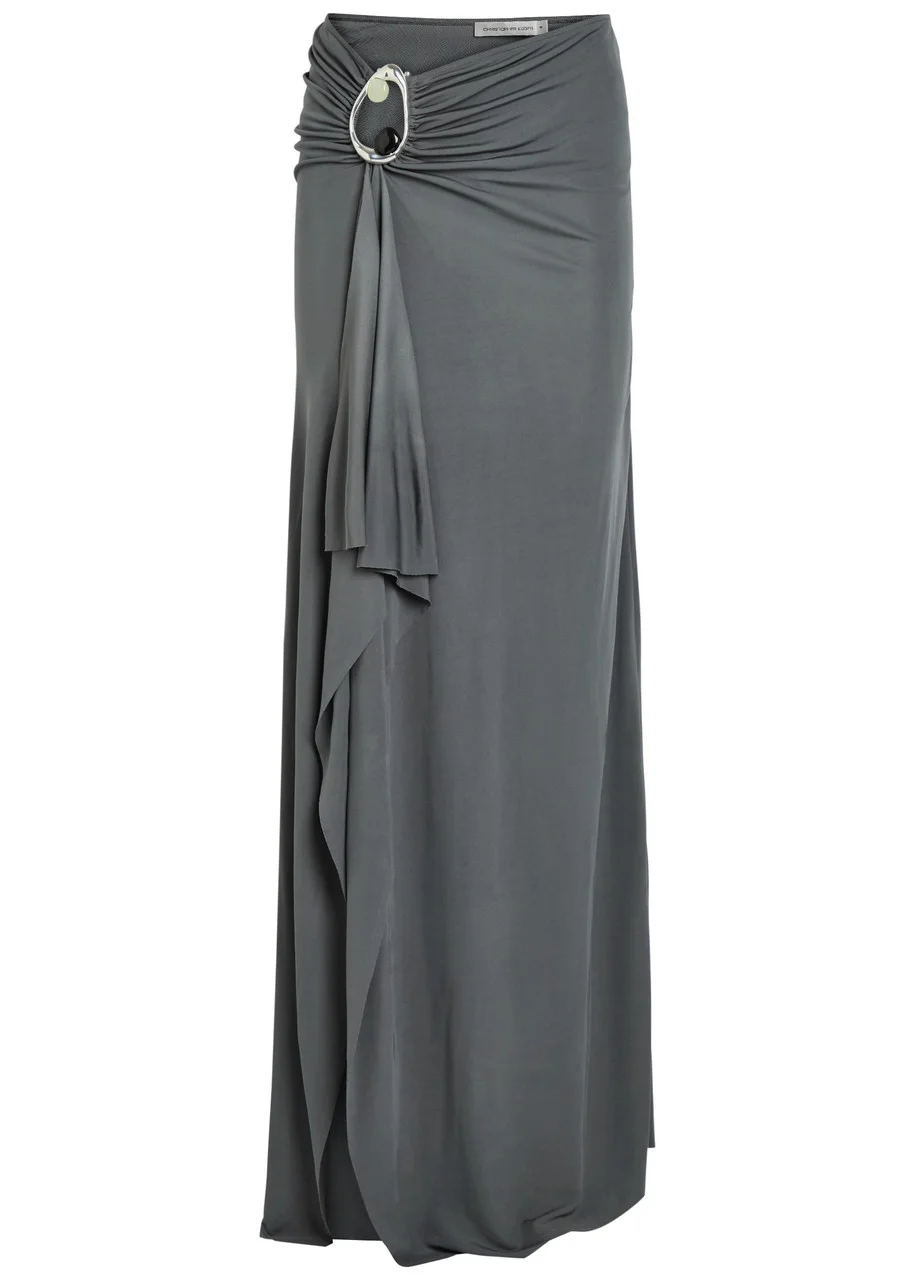 Christopher Esber Orica Cut-out Jersey Maxi Skirt - 1