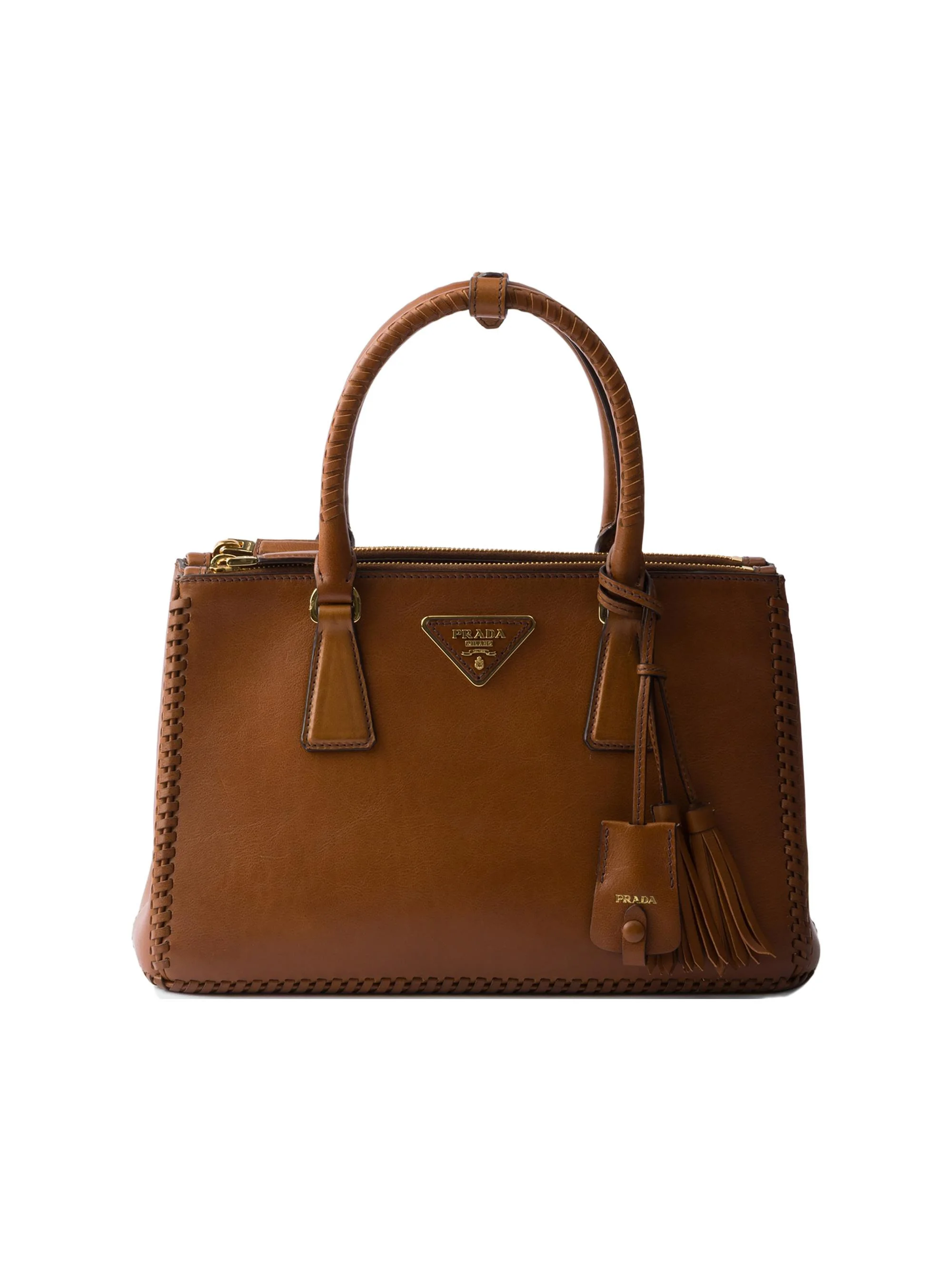Women's Galleria Leather Top Handle Bag - Brown - 1