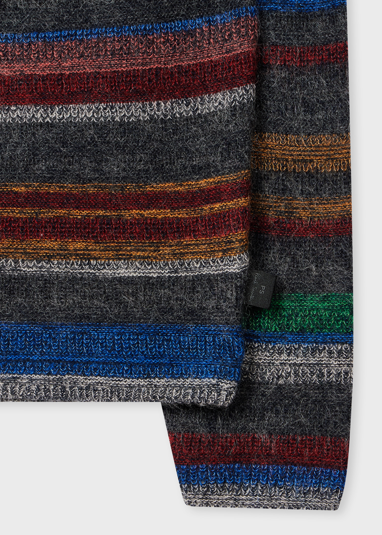 'Crayon Stripe' Cotton-Mohair Sweater - 2