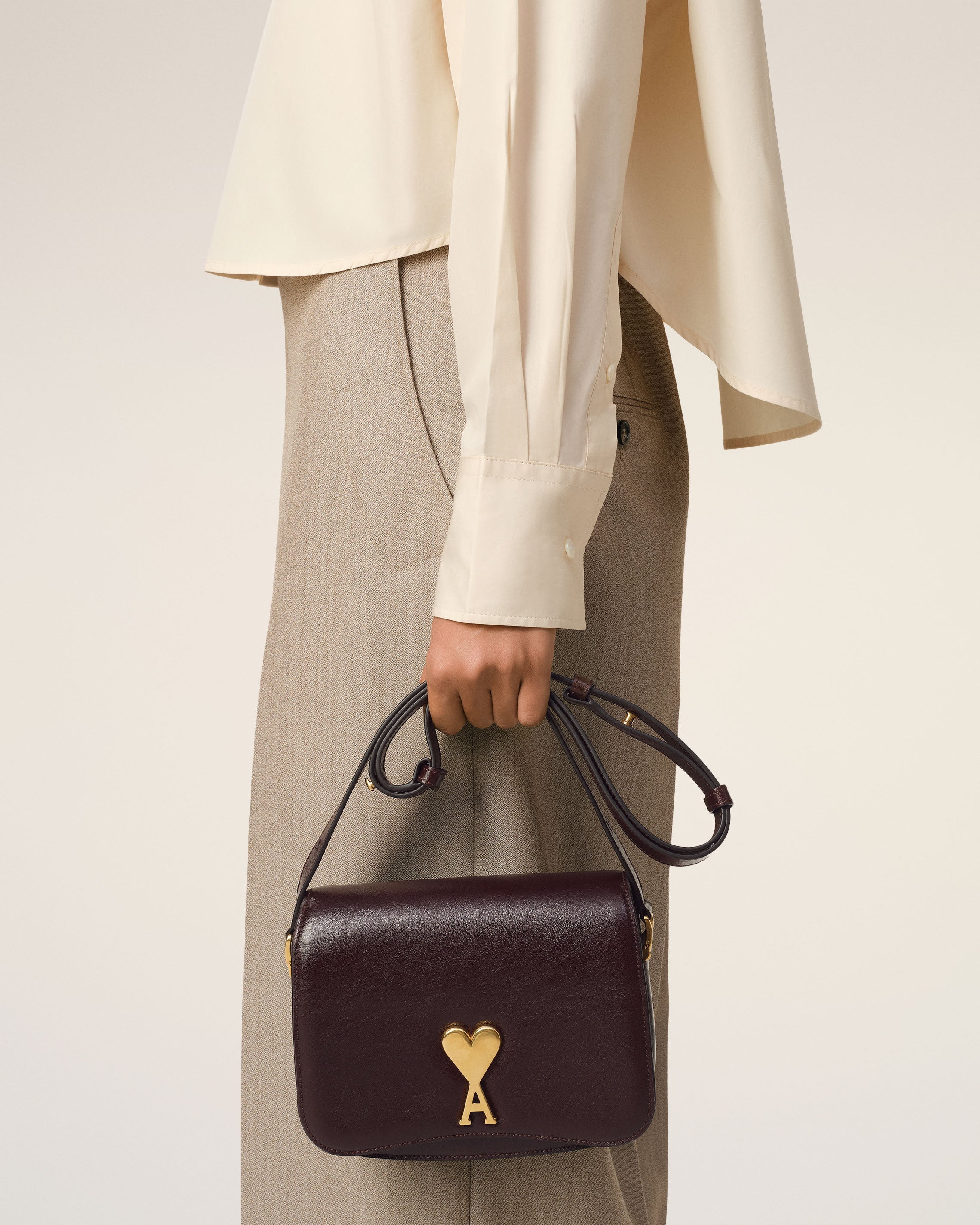 BURGUNDY LEATHER PARIS PARIS BAG - 2