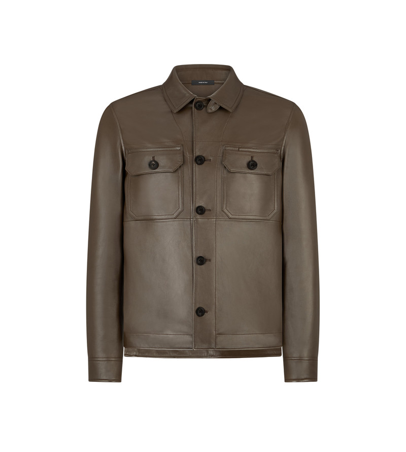 LEATHER LIGHTWEIGHT OUTERSHIRT 1