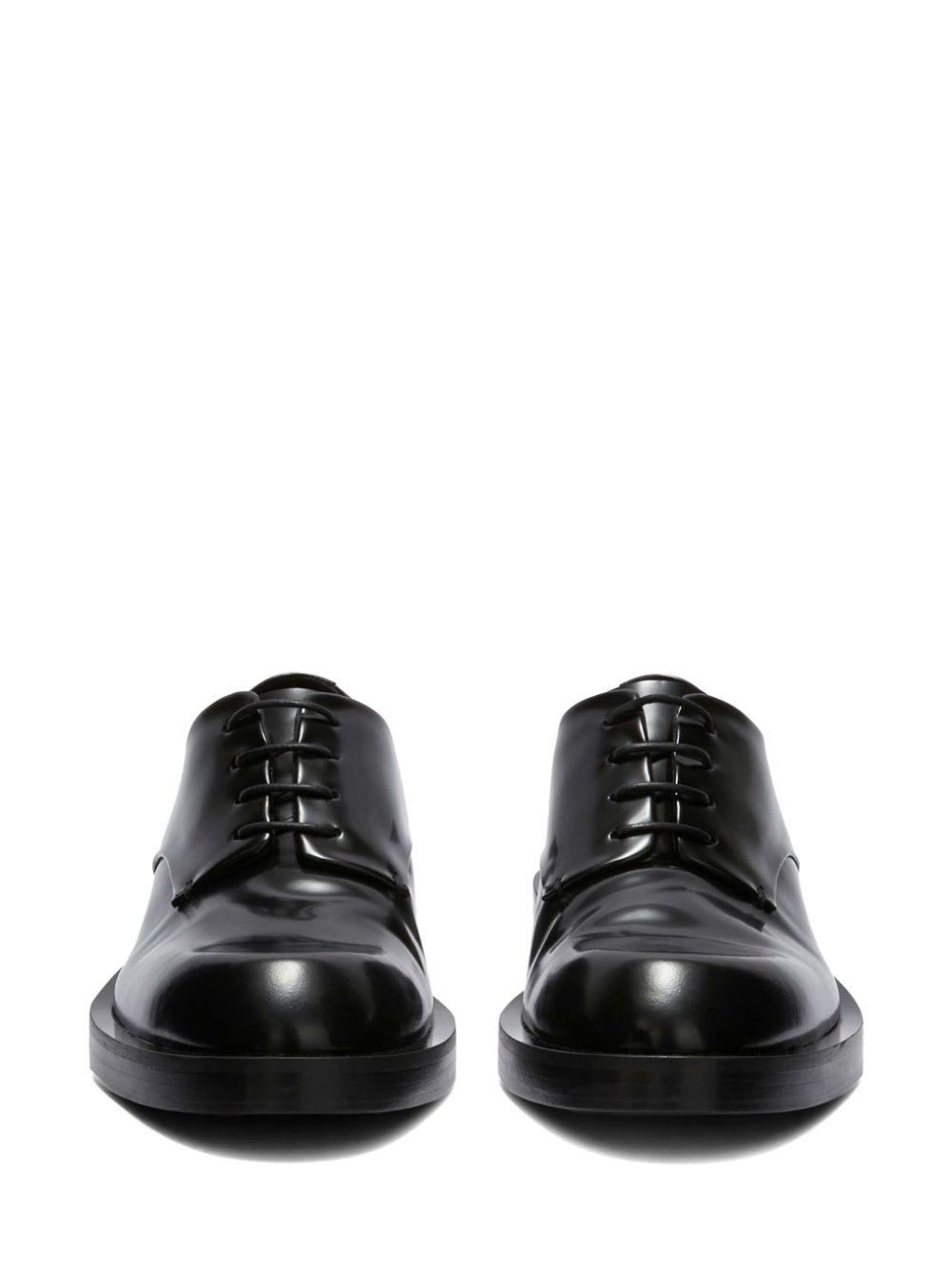 leather lace-up shoes - 4