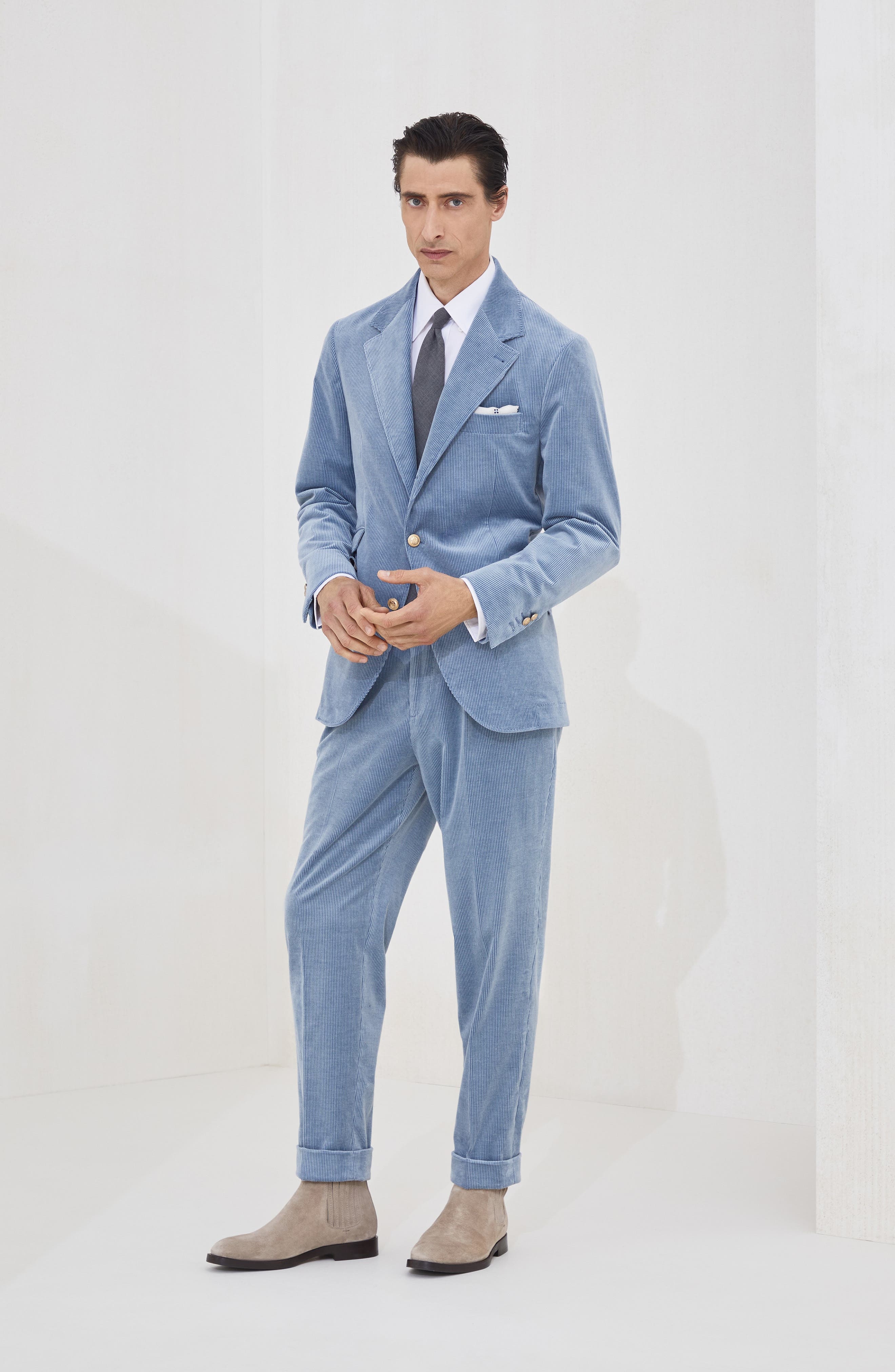 Brunello Cucinelli Corduroy trousers in Denim at Nordstrom - 5