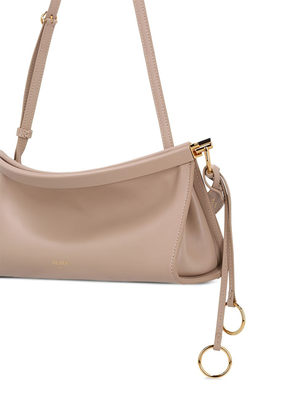 East West curved-flap shoulder bag - 3