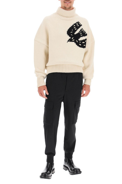 Alexander McQueen CABLE KNIT SWEATER WITH SYMBOL outlook