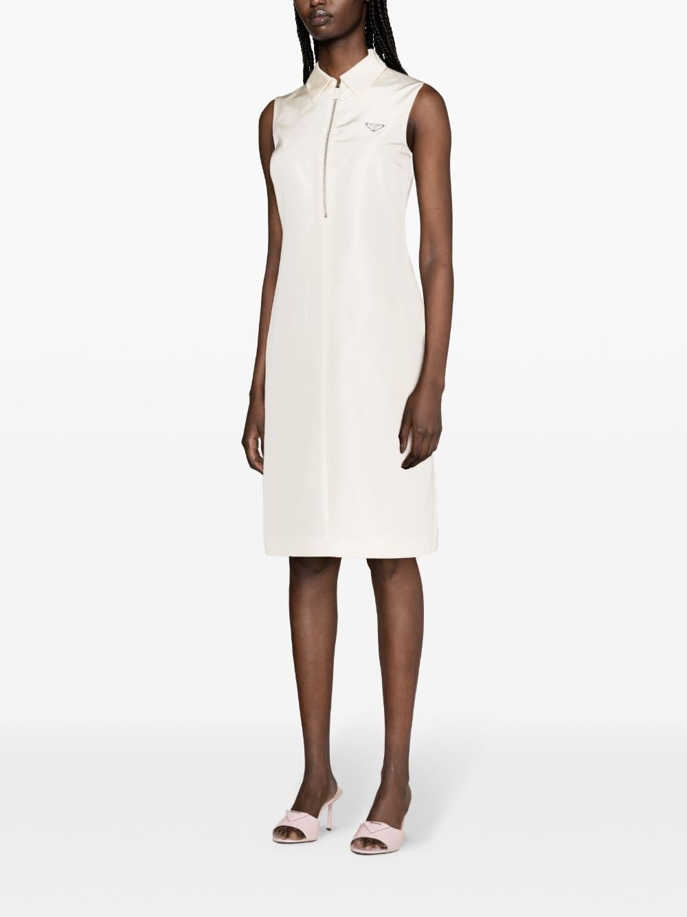 Prada Women Silk Midi Polo Dress - 2