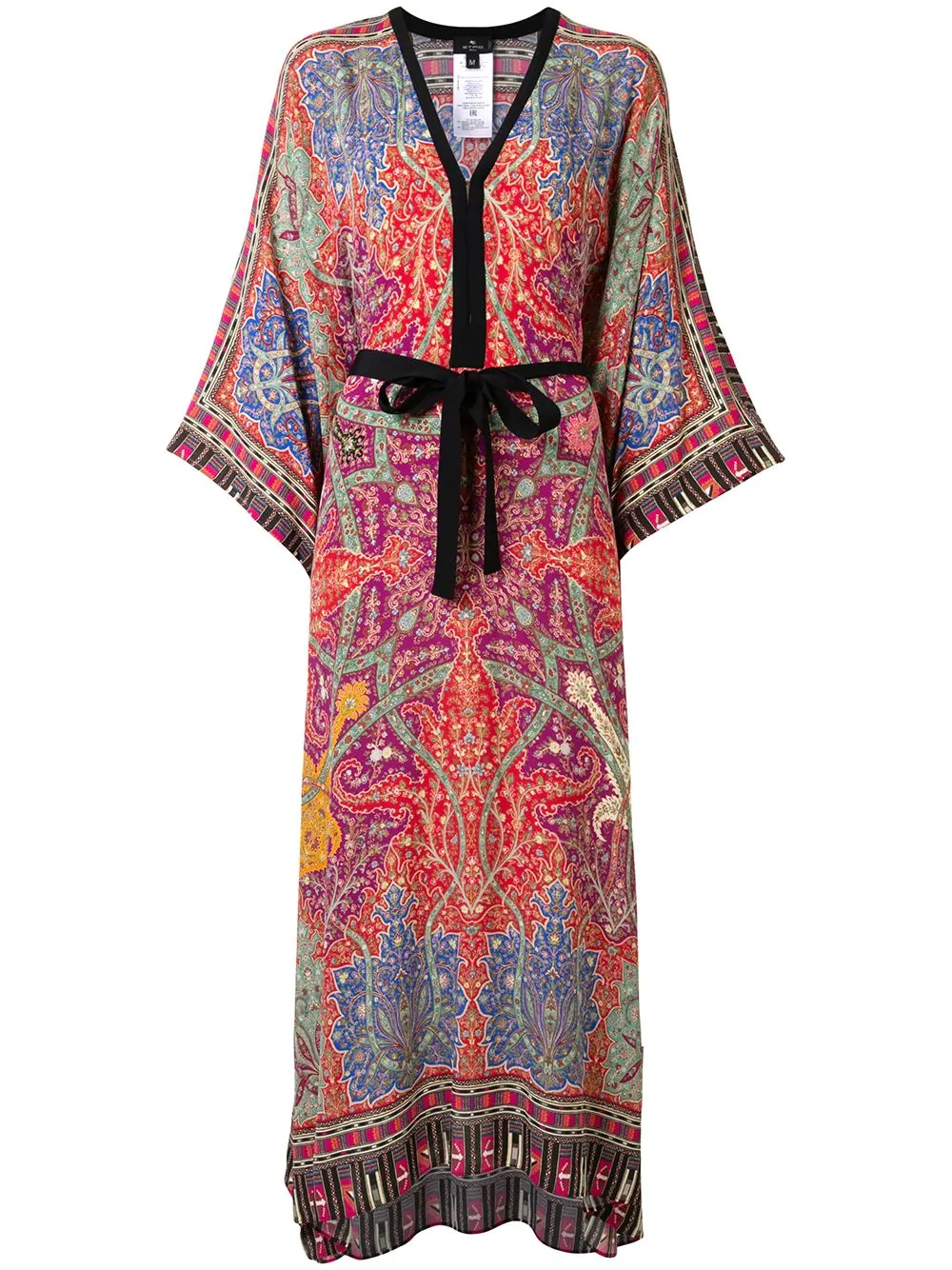 paisley print kaftan dress - 1