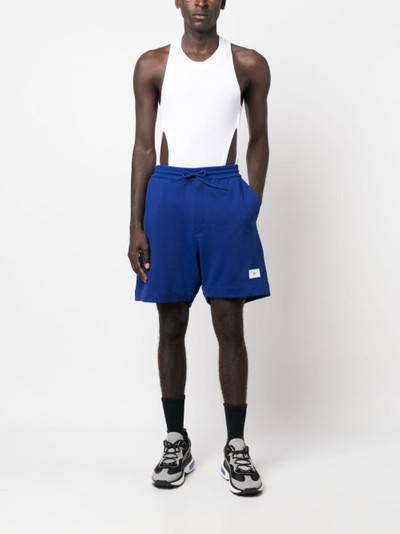 Y-3 drawstring organic cotton track shorts outlook