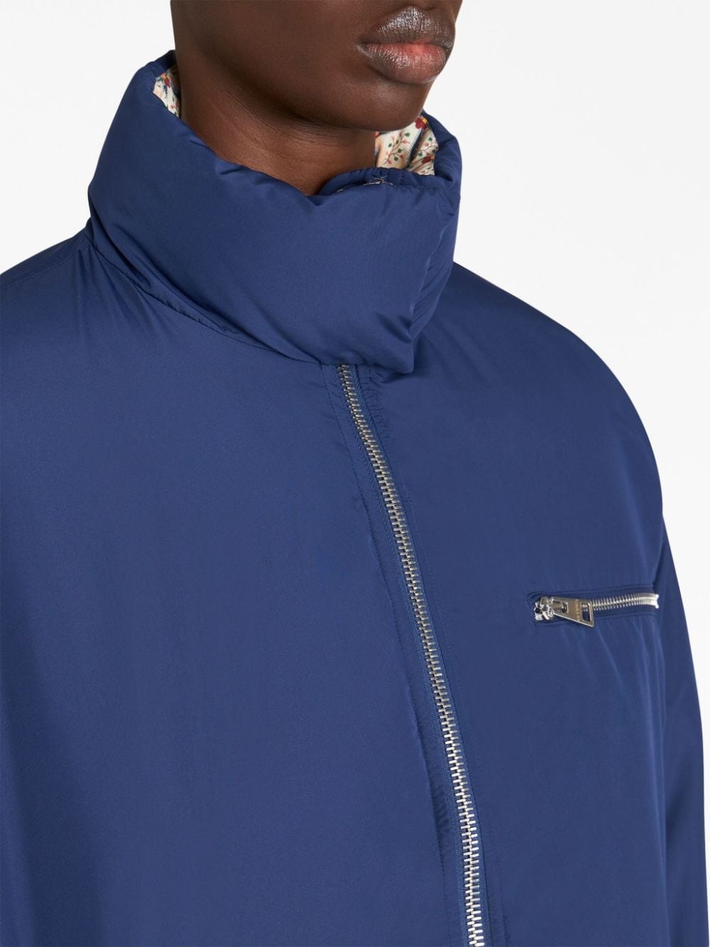 Pegaso-motif quilted jacket - 4