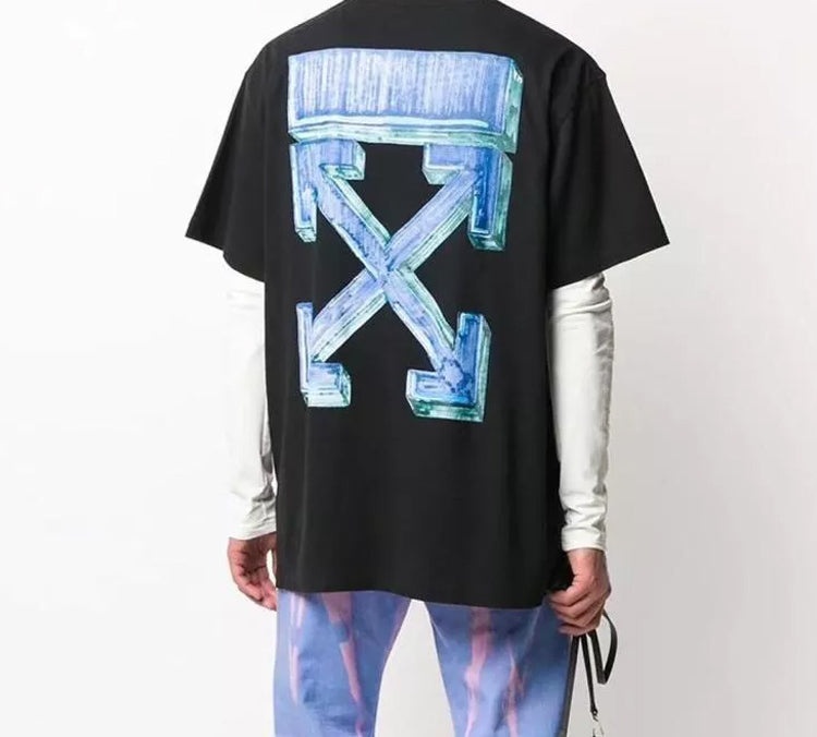 Off-White Fw20 Maker Arrows Print Short Sleeve Round Neck OMAA038E20JER0021045 - 4