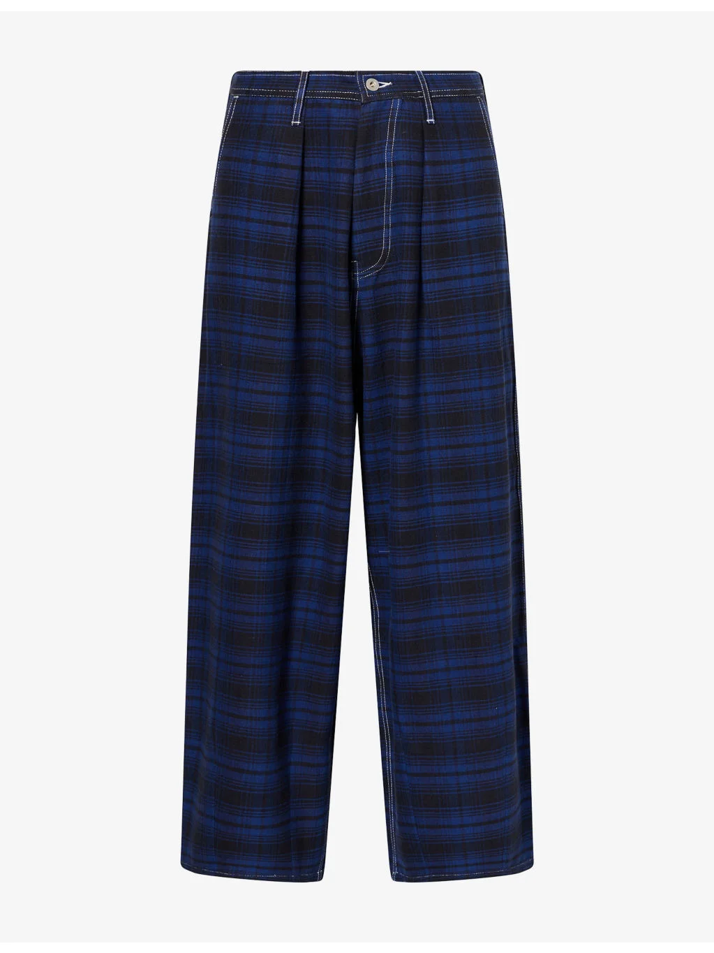 Lush Check Cotton Trousers - 1