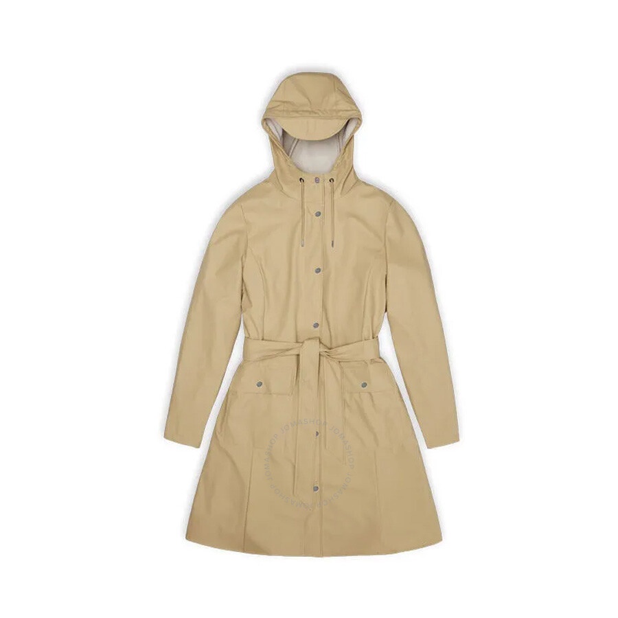 Rains Waterproof Curve W Jacket - Sand - 1