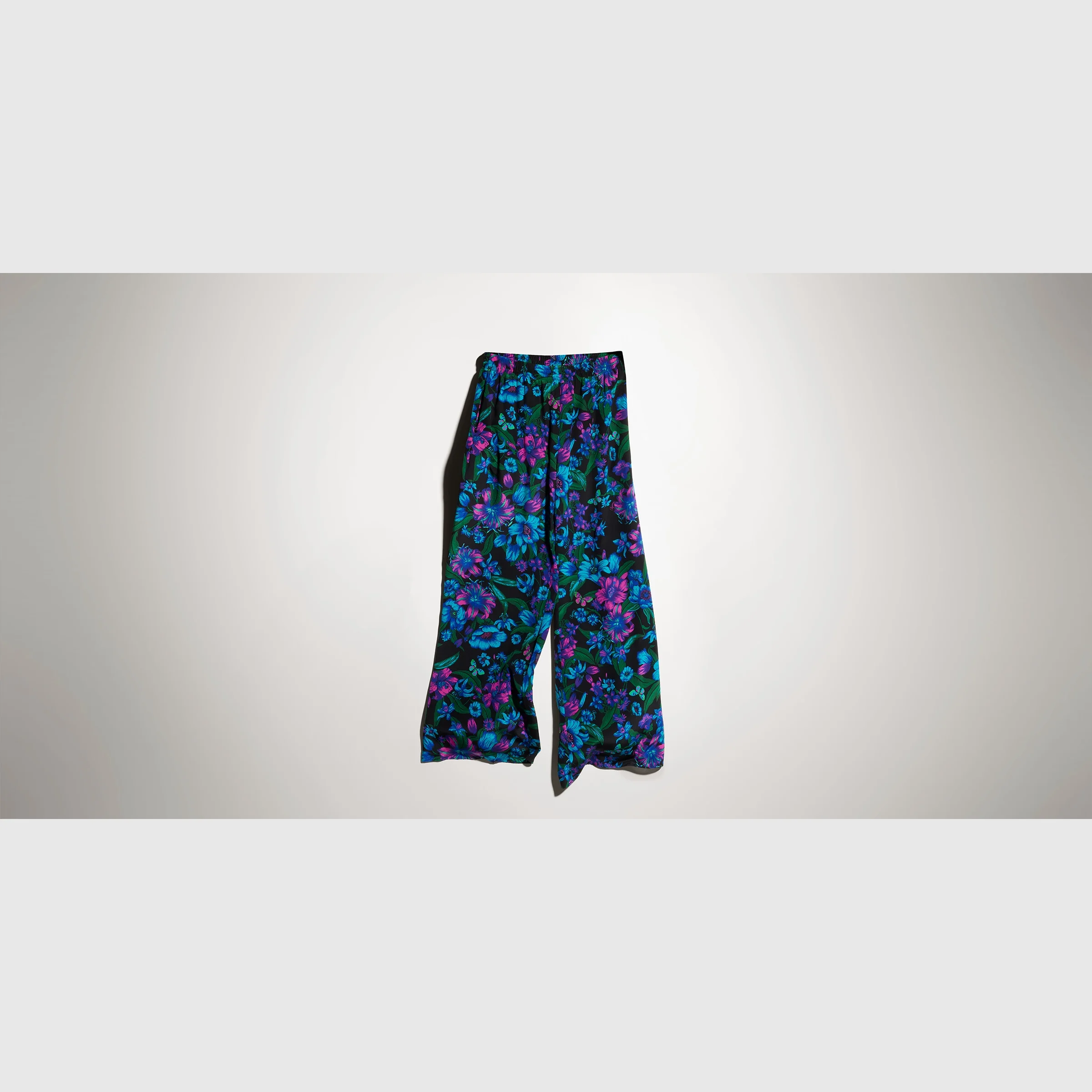 Printed silk leisure pants - 1