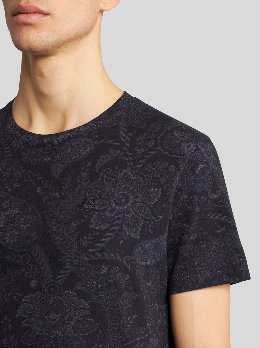 T-SHIRT WITH FLORAL PAISLEY PRINT - 3