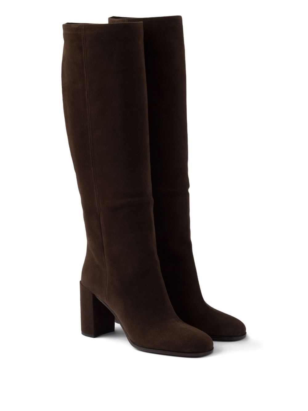 70mm suede block-heel boots - 2