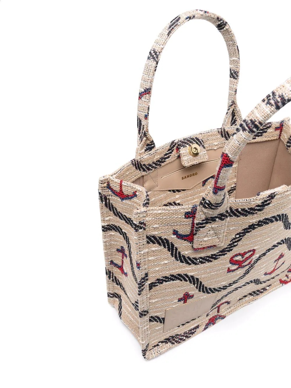 anchor-print jacquard tote - 6