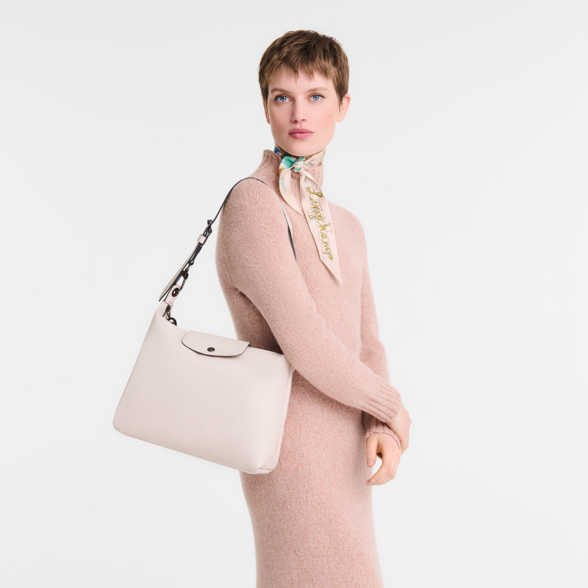 Le Pliage Xtra M Hobo bag Paper - Leather - 2