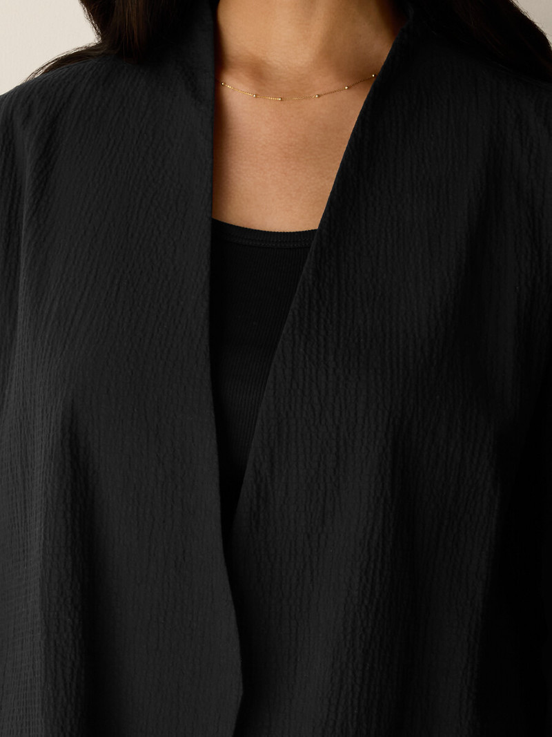 Organic Cotton Pucker Angled Jacket 5