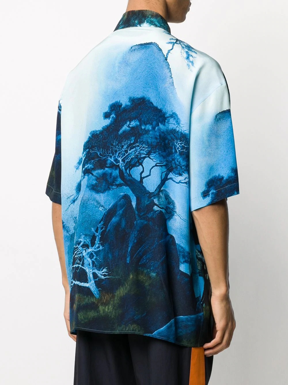 Dragons Garden silk shirt - 4