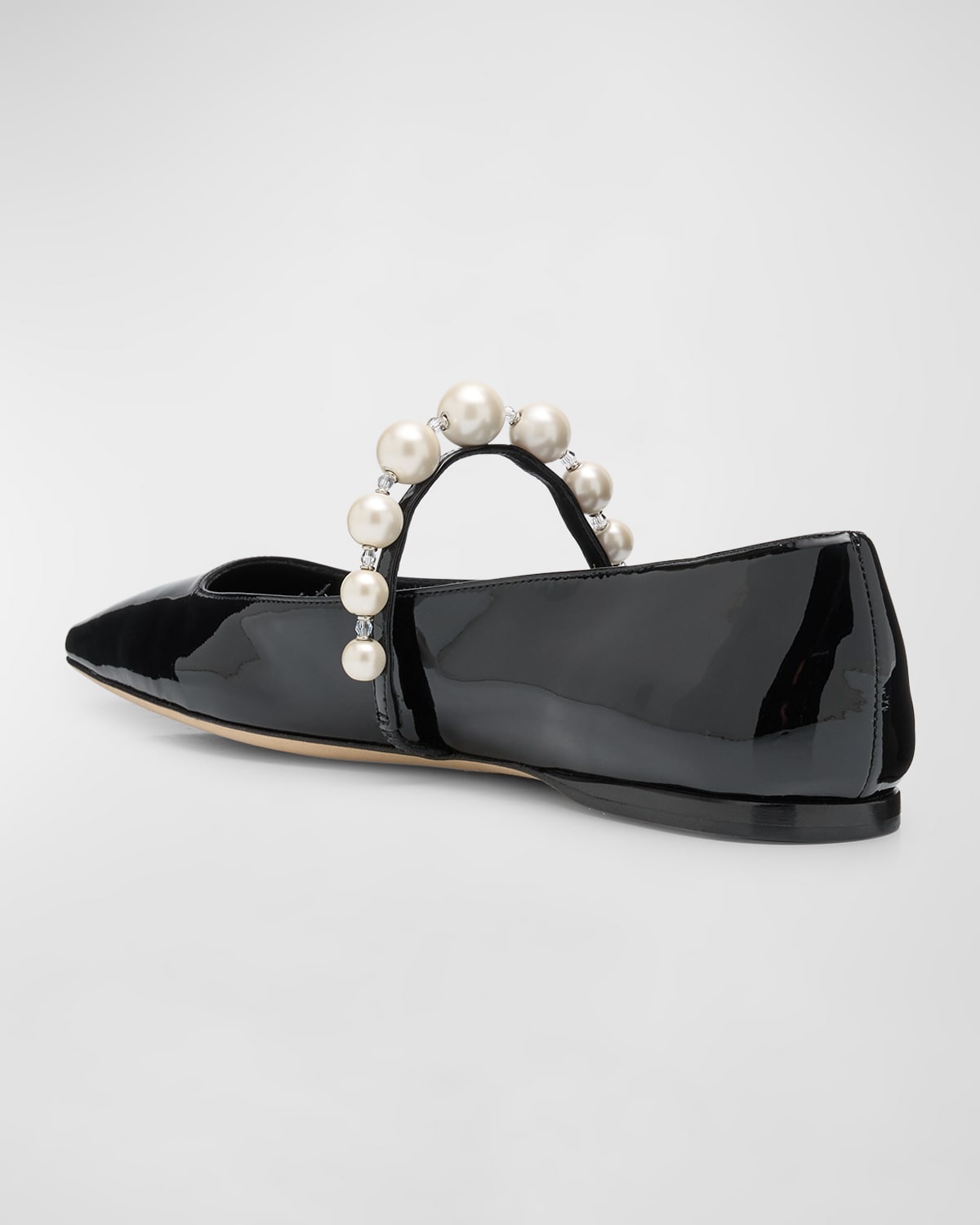 Ade Pearly-Strap Patent Ballerina Flats - 4