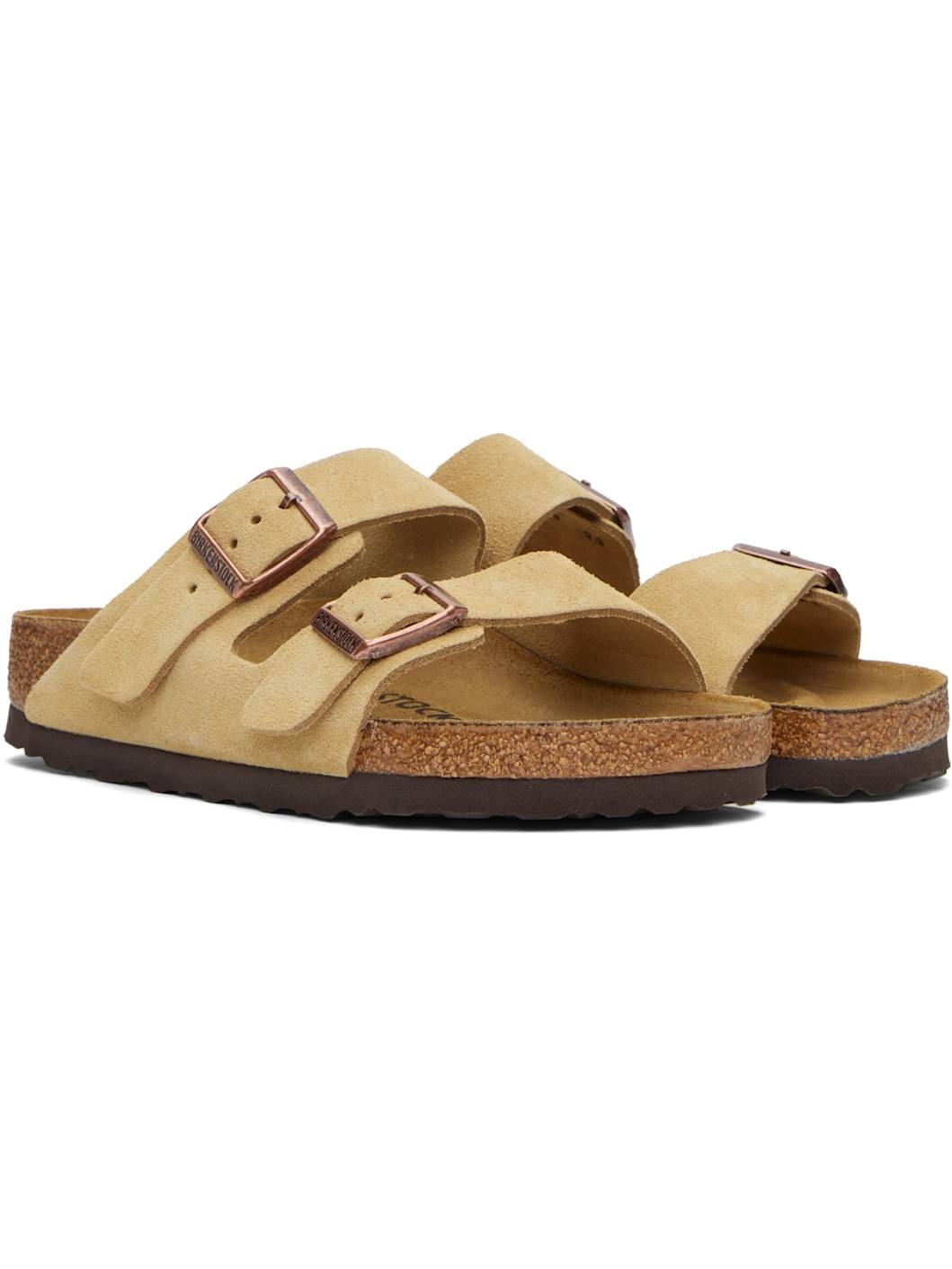 Beige Regular Arizona Sandals - 4