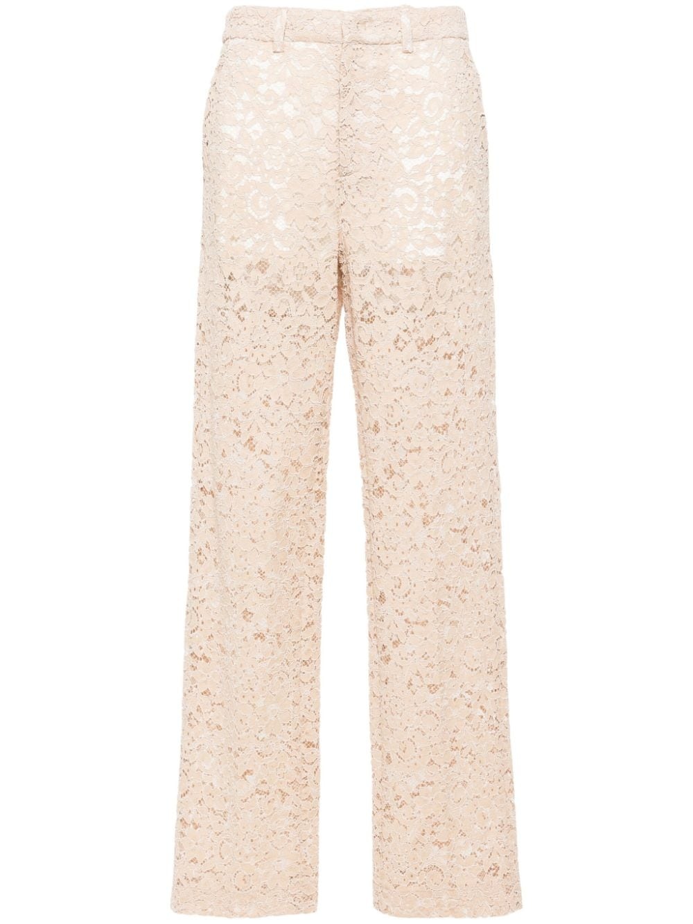 corded-lace trousers - 1