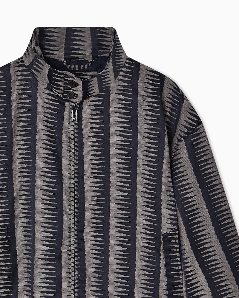 EMPORIO ARMANI COTTON AND POLYESTER BLOUSON outlook