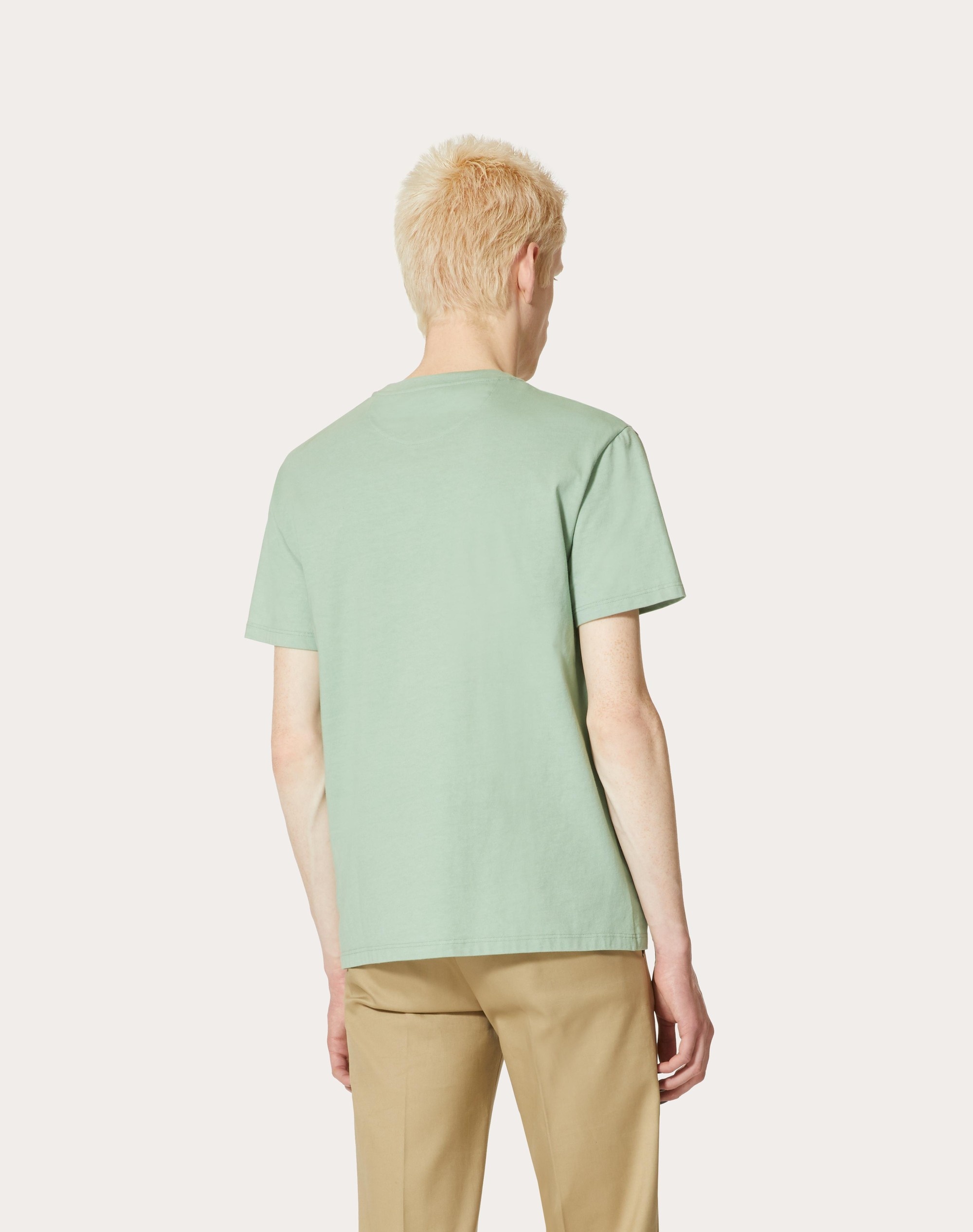 COTTON T-SHIRT WITH VALENTINO SURF PRINT - 4