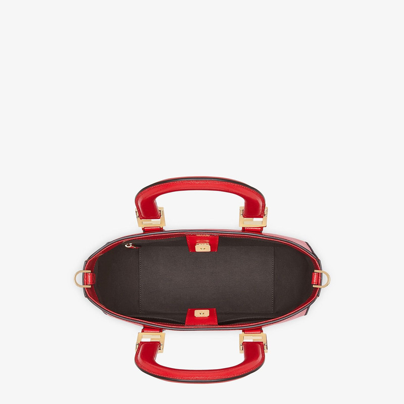 Red leather bag 5
