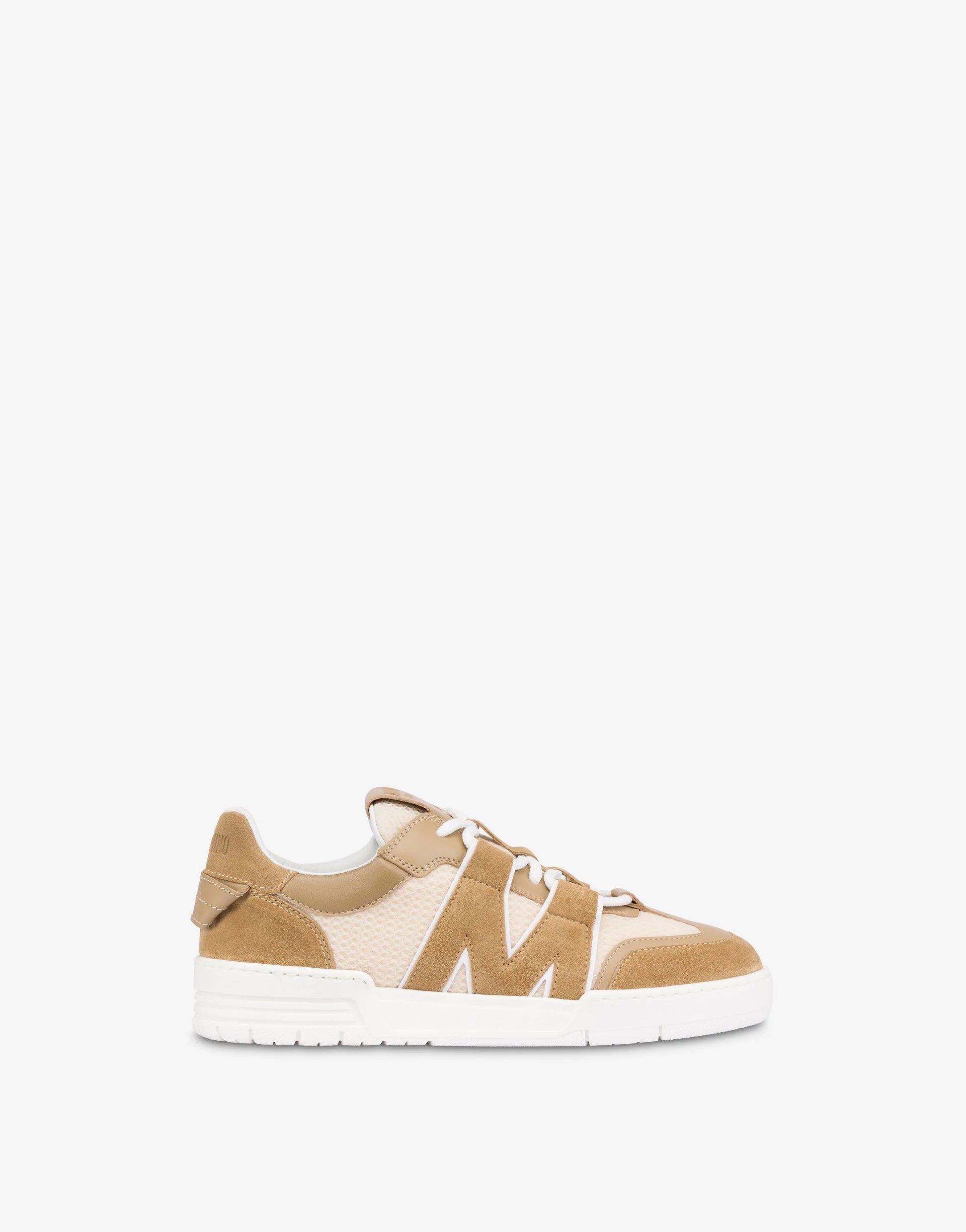 CALFSKIN AND SUEDE TRAINERS - 1