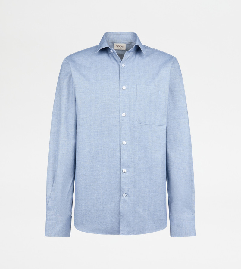 SHIRT IN COTTON - BLUE 1