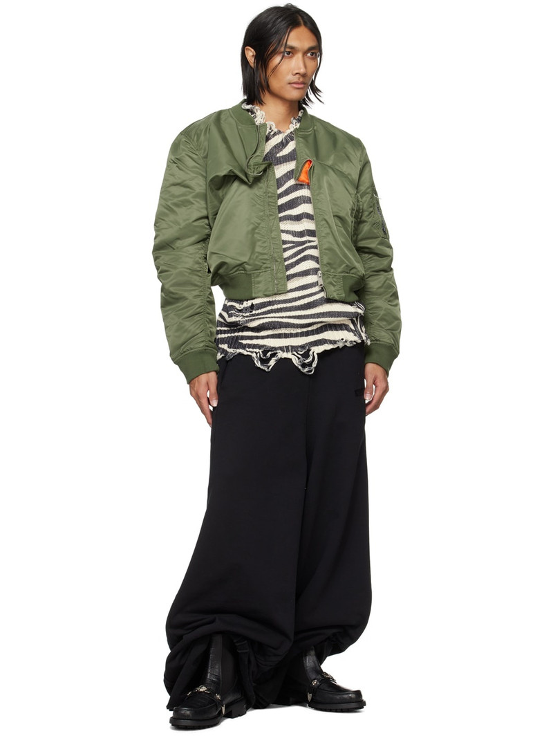 TOGA VIRILIS Black Croc Chelsea Boots outlook