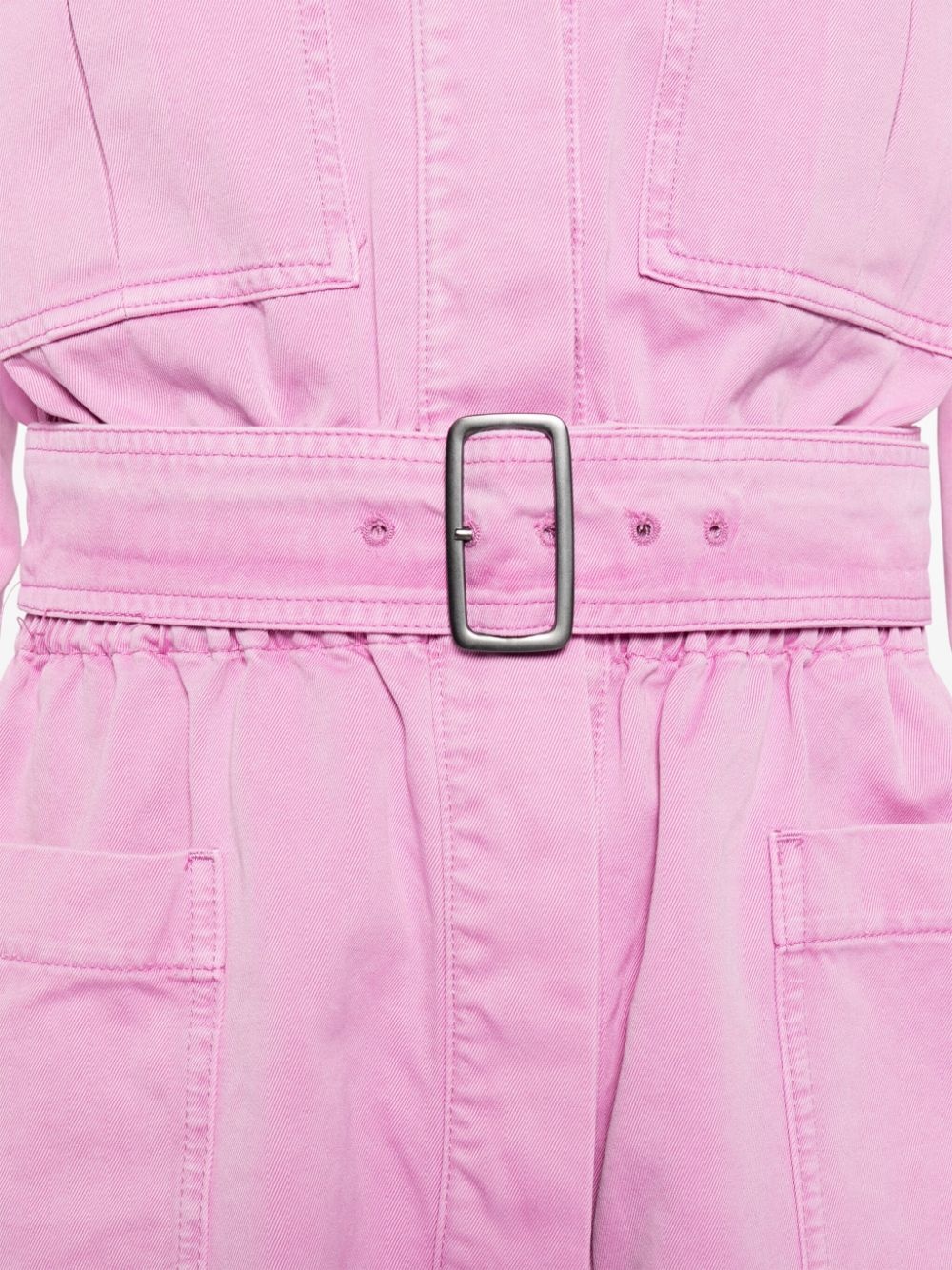 elasticated-waist cotton playsuit - 5