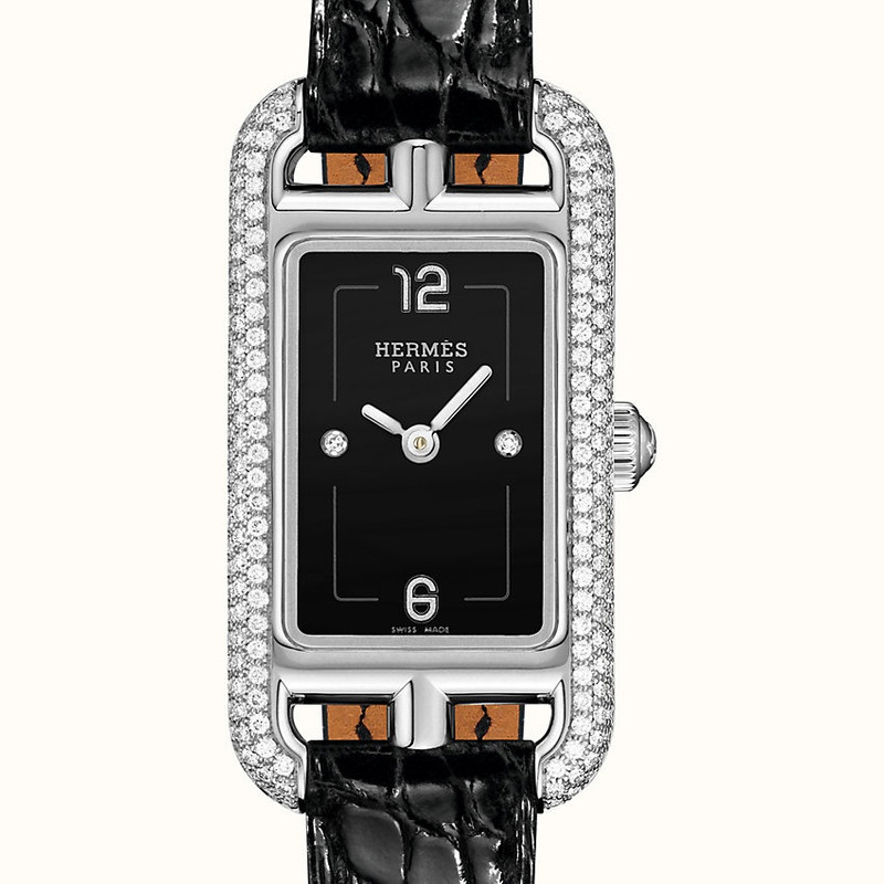 Hermès Nantucket Serti joaillier watch, 17 x 23 mm outlook