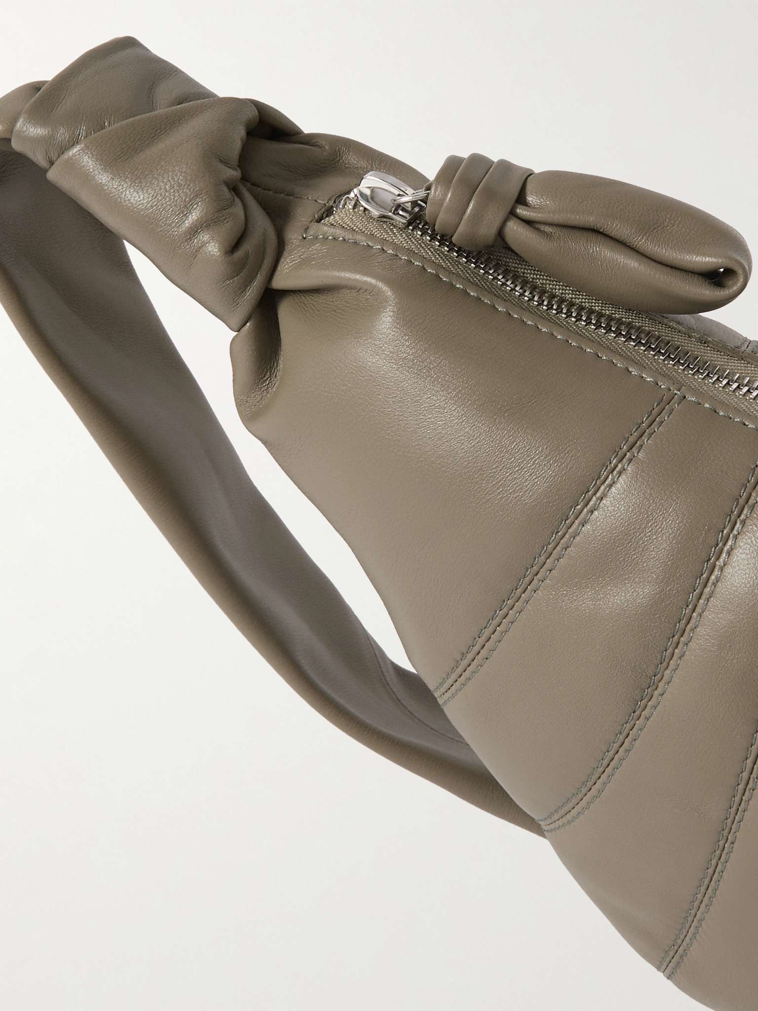 Croissant Small Leather Messenger Bag - 5