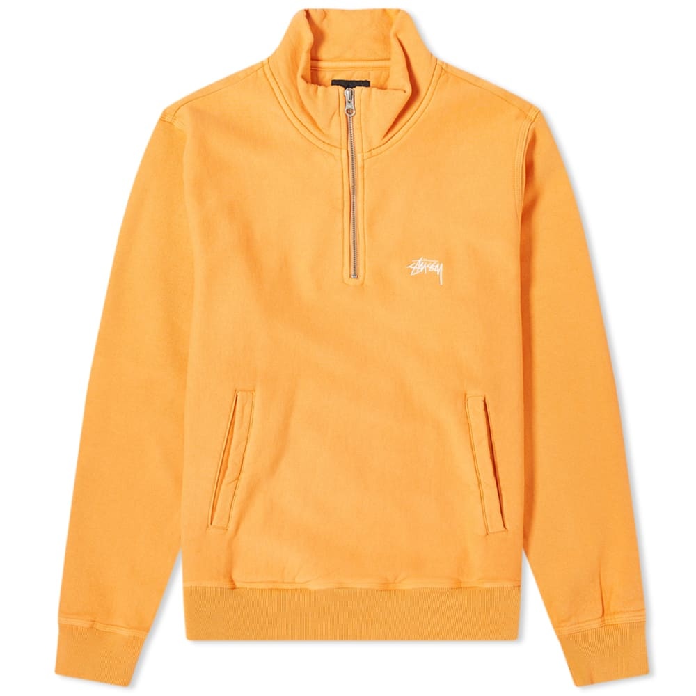 Stussy Logo Half Zip Sweat - 1