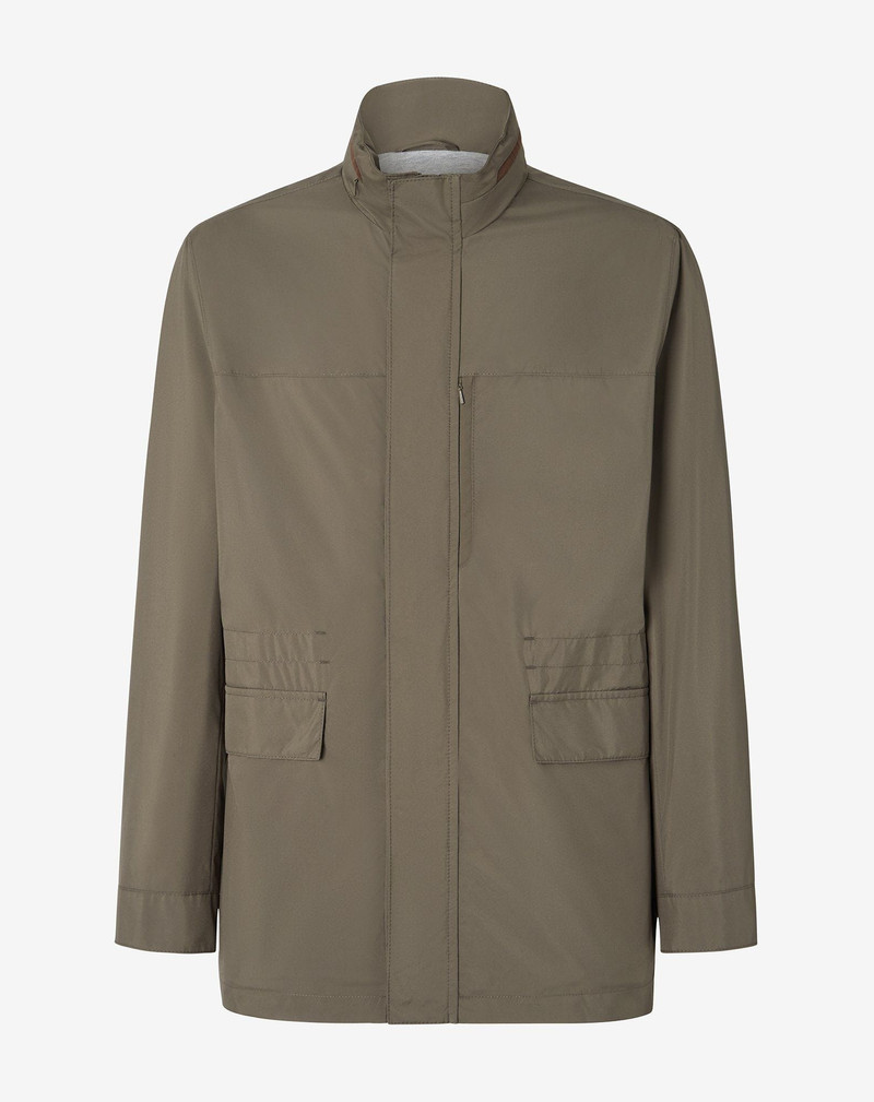 Green water-repellent fabric caban 1