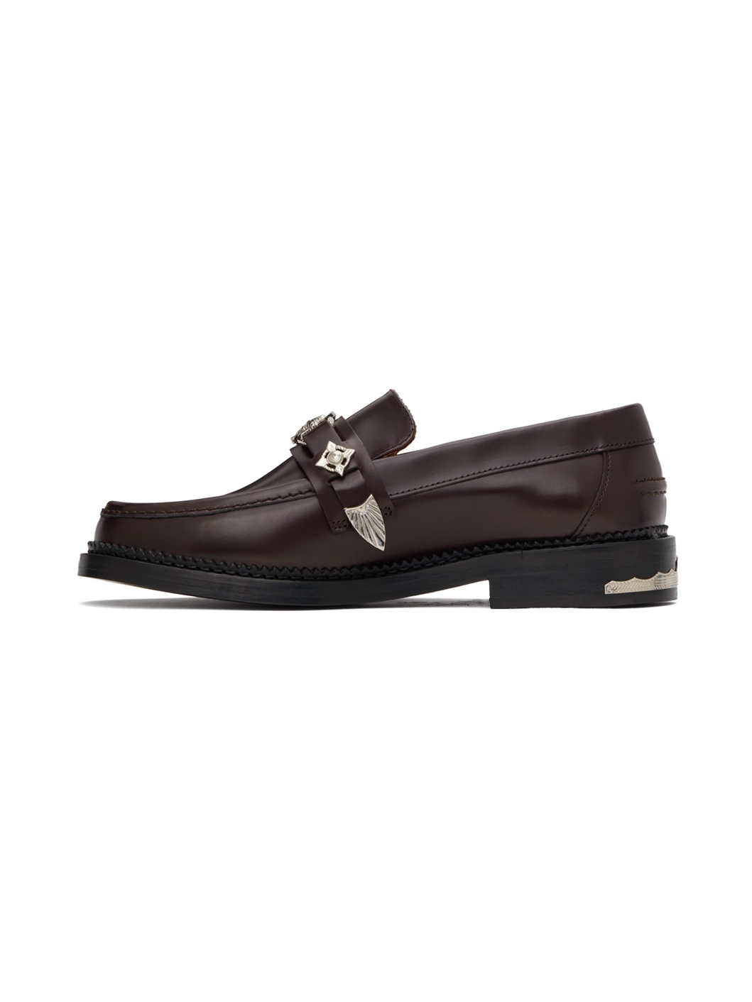 SSENSE Exclusive Burgundy Loafers - 3