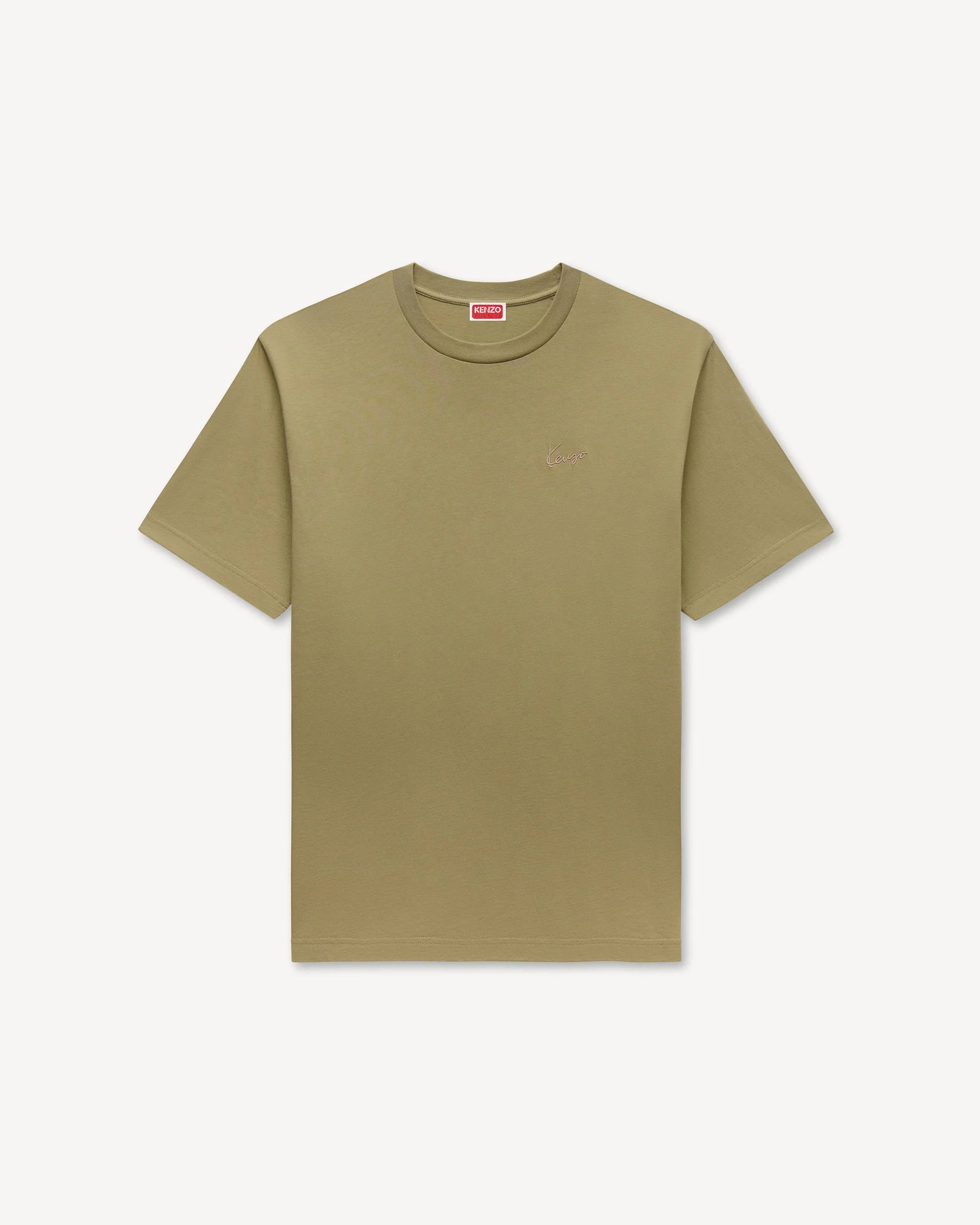 'KENZO Signature' embroidered T-shirt in cotton - 1