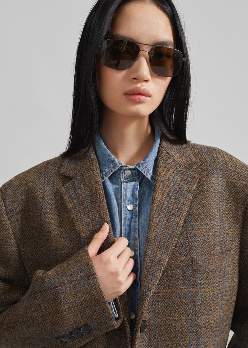 Arundel Plaid Wool Blazer - Multicolor 6