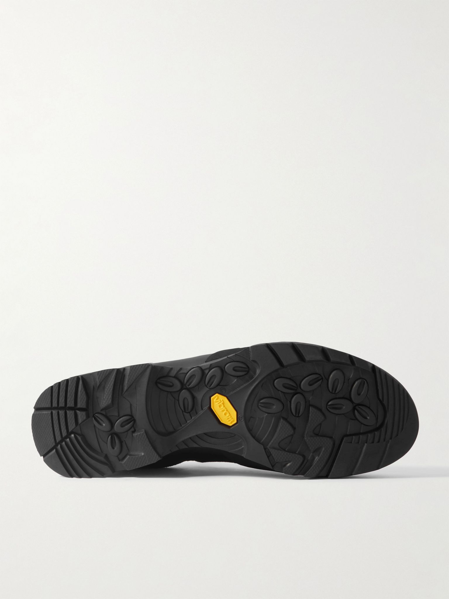 Cingino Rubber-Trimmed Microfibre Hiking Sneakers Black - 3