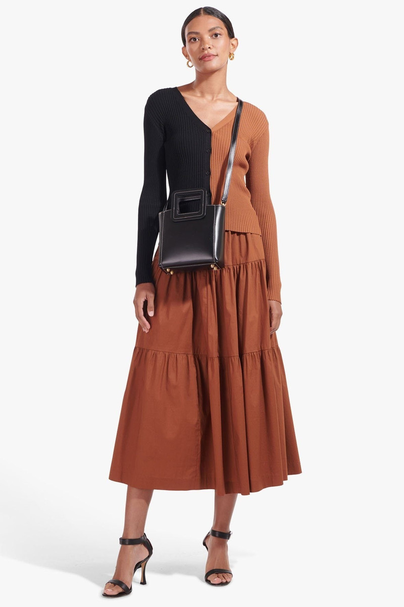 STAUD STAUD MINI SHIRLEY LEATHER BAG | BLACK outlook
