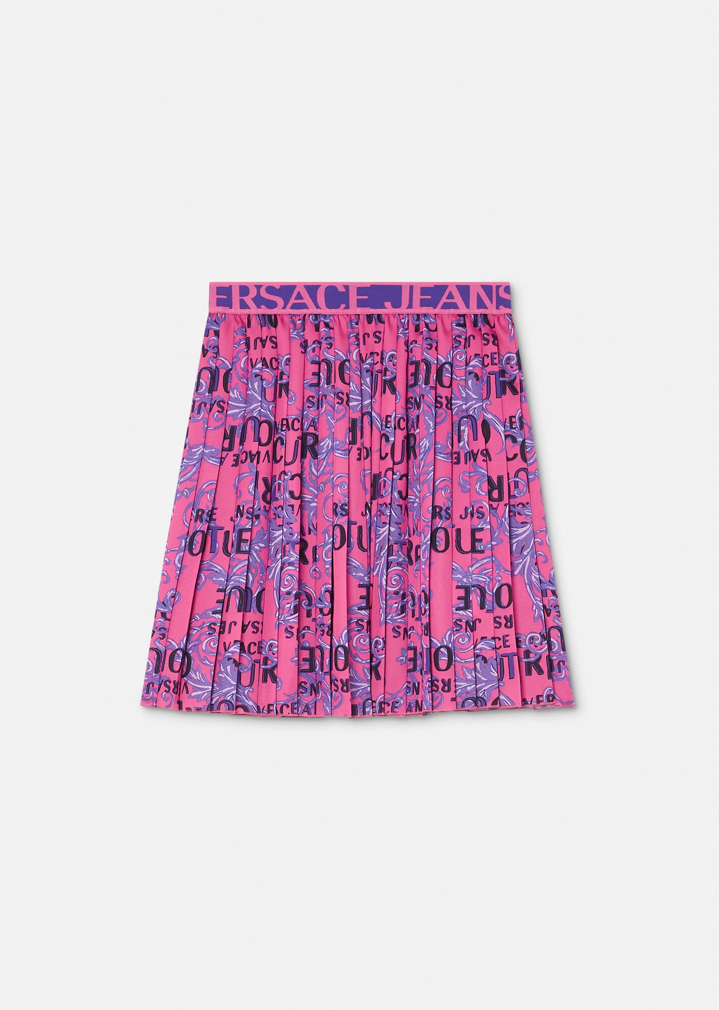 Logo Couture Pleated Skirt - 1