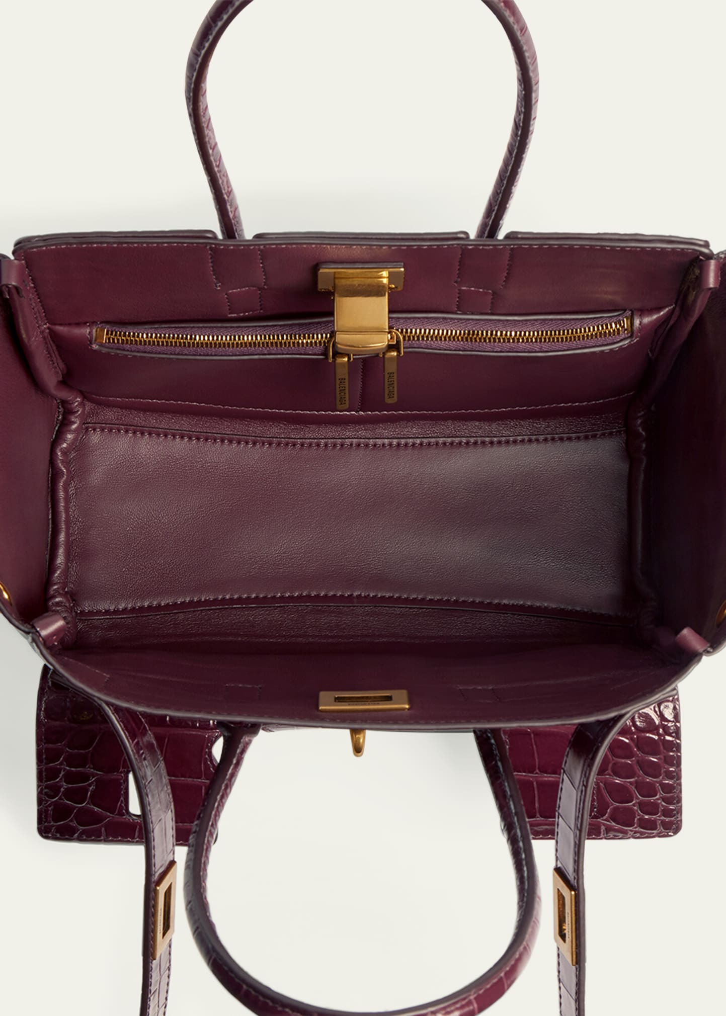 Bel Air Mini Croc-Embossed Leather Crossbody Bag - 4
